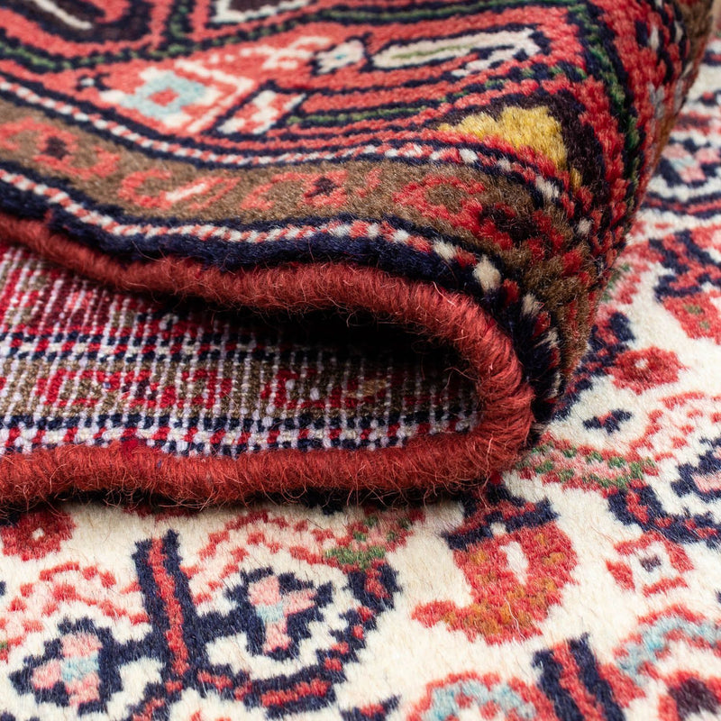 Persisk tæppe - Nomadisk - 136 x 82 cm - mørkerød