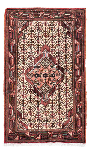 Persisk tæppe - Nomadisk - 131 x 80 cm - mørkerød