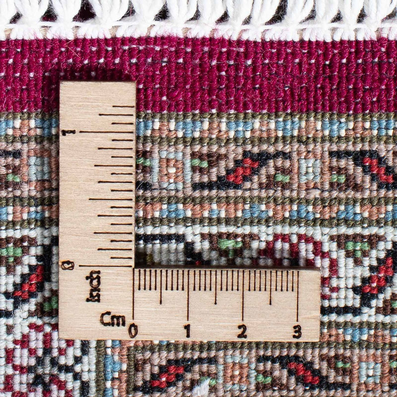 Persisk tæppe - Tabriz - 202 x 151 cm - mørkerød