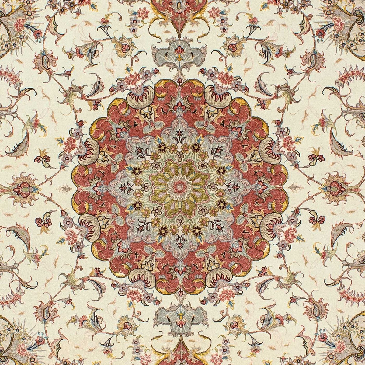 Persisk tæppe - Tabriz - Royal - 198 x 150 cm - beige