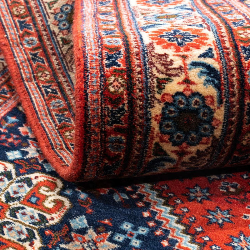 Persisk tæppe - Nomadisk - 147 x 100 cm - mørkerød