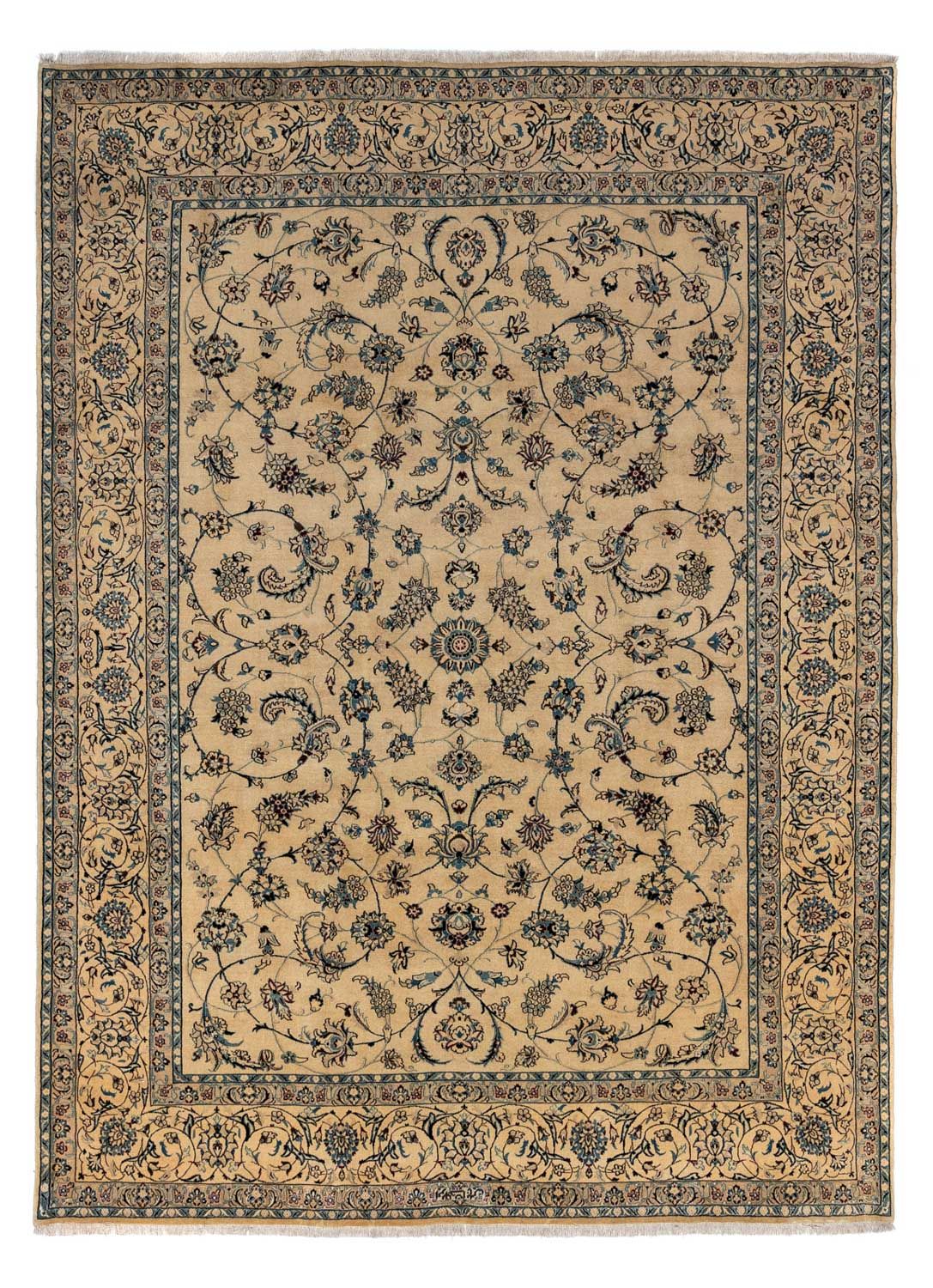 Persisk tæppe - Nain - Royal - 354 x 248 cm - mørk beige