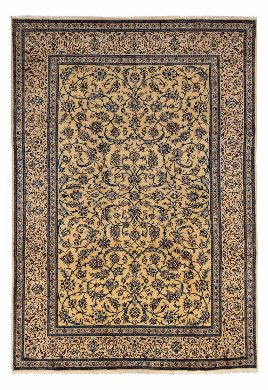 Persisk tæppe - Nain - Royal - 353 x 248 cm - mørk beige
