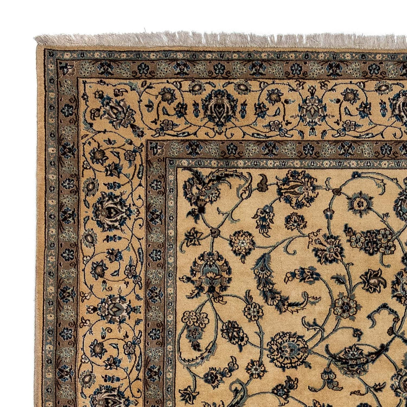 Persisk tæppe - Nain - Royal - 342 x 250 cm - mørk beige