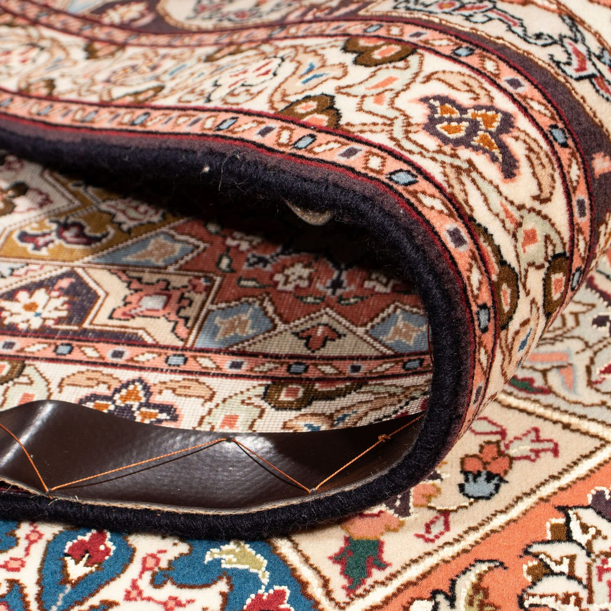 Persisk tæppe - Tabriz - Royal firkantet - 264 x 253 cm - lys brun