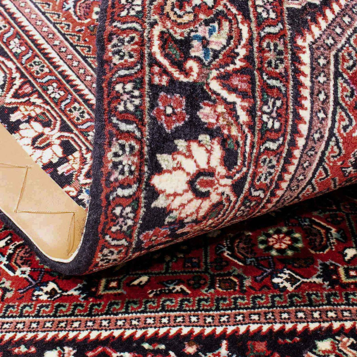 Persisk tæppe - Bijar - 172 x 110 cm - lysrød