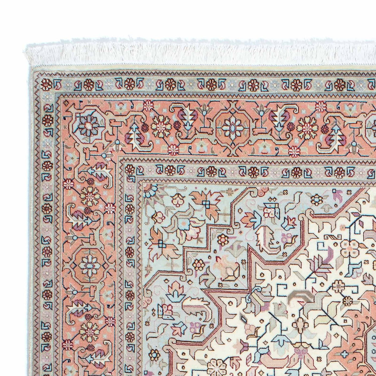 Persisk tæppe - Tabriz - Royal - 202 x 150 cm - beige