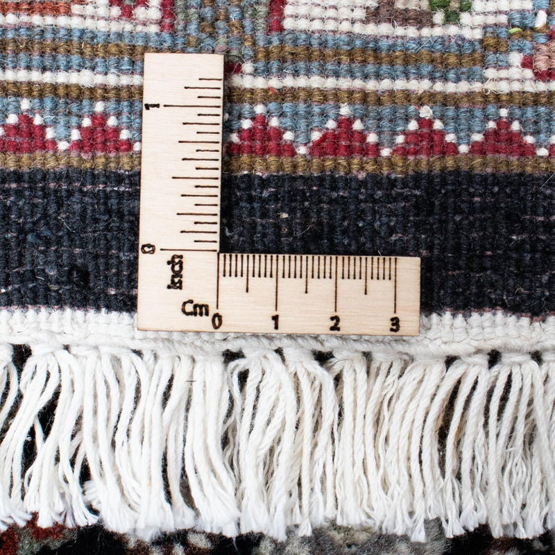 Løber Persisk tæppe - Tabriz - 396 x 82 cm - mørkeblå