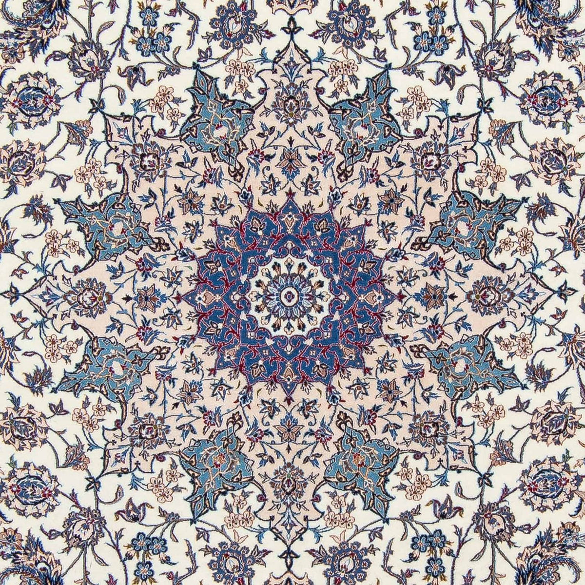Persisk tæppe - Nain - Premium - 368 x 254 cm - beige