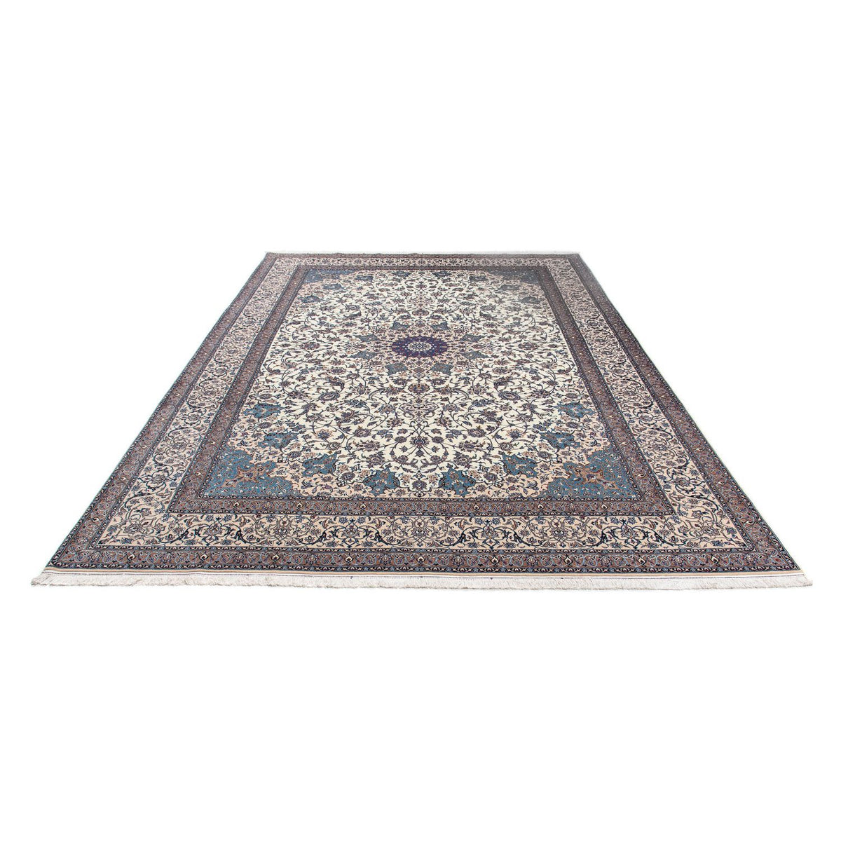 Persisk tæppe - Nain - Premium - 368 x 254 cm - beige