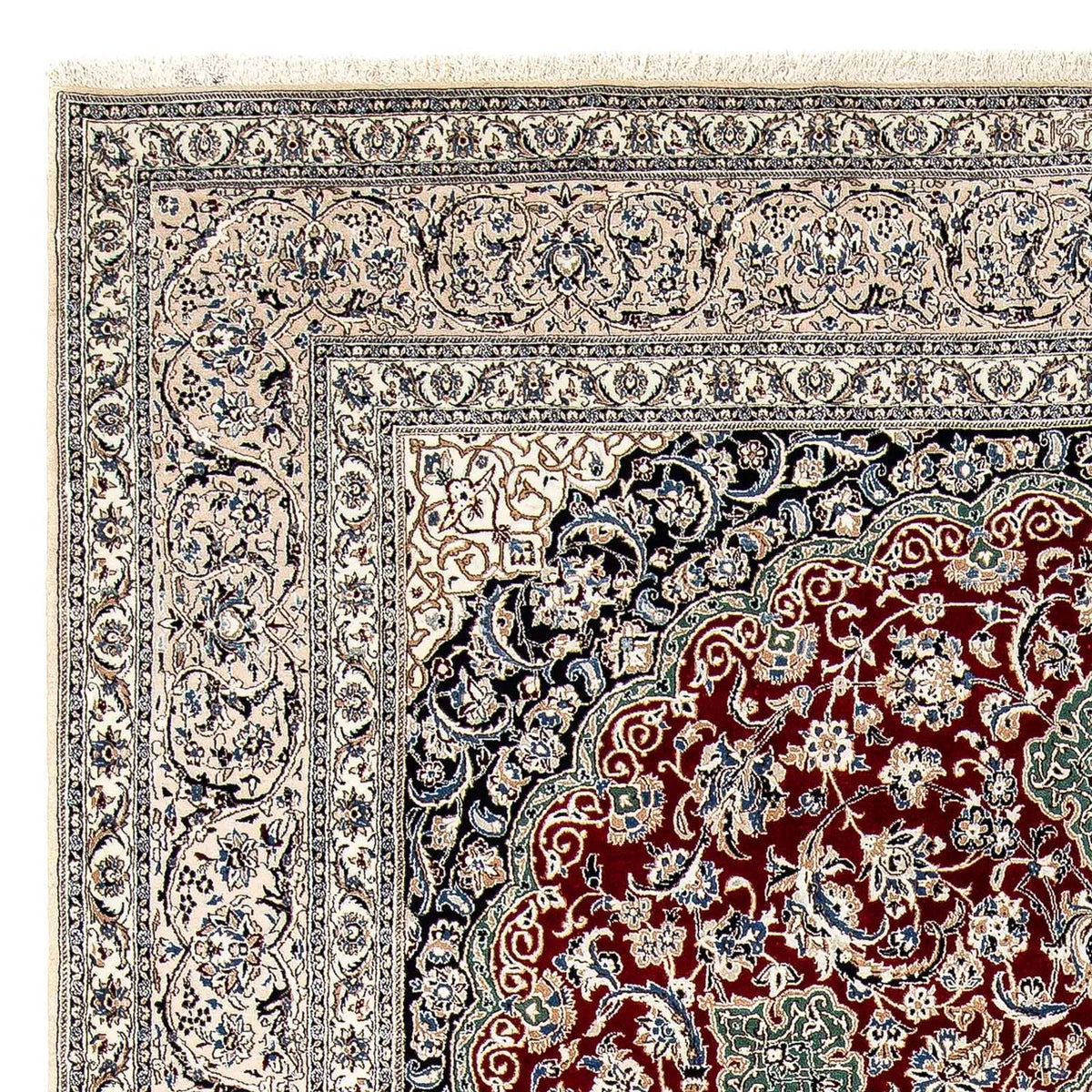 Persisk tæppe - Nain - Premium - 302 x 202 cm - beige