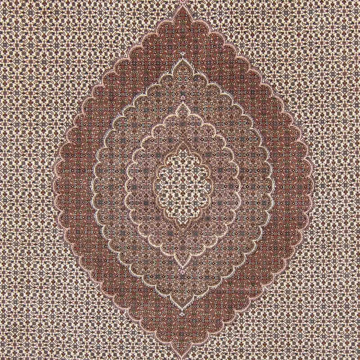 Persisk tæppe - Tabriz - 348 x 255 cm - brun
