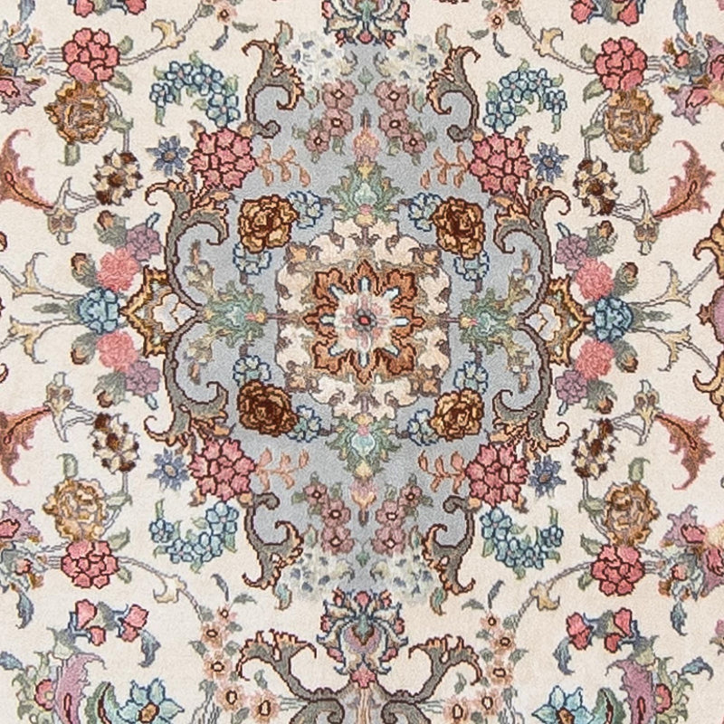 Løber Persisk tæppe - Tabriz - Royal - 356 x 90 cm - beige