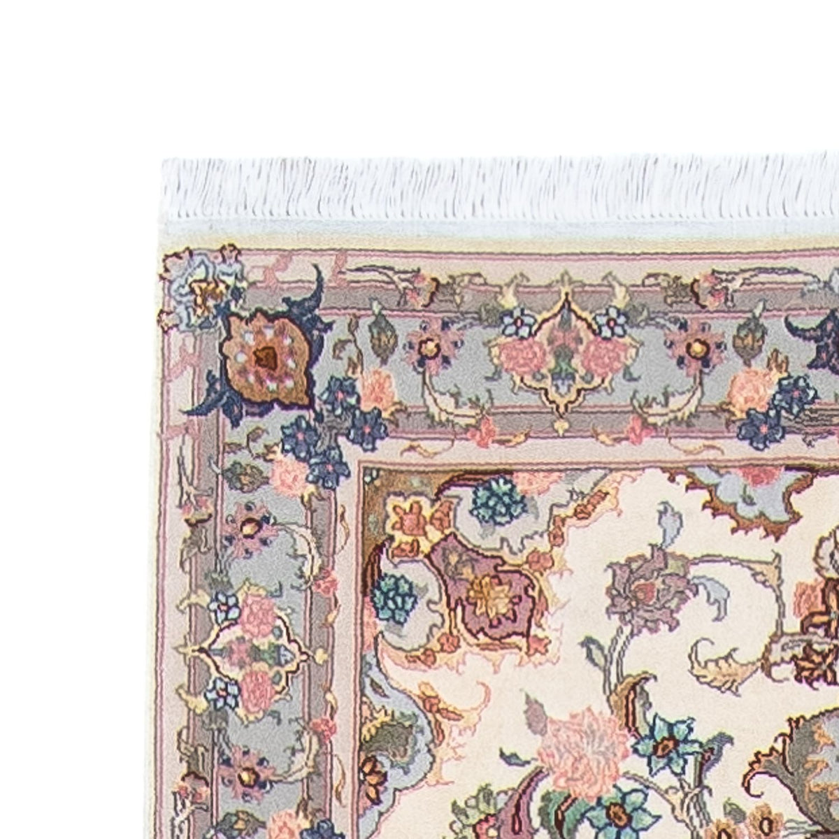 Løber Persisk tæppe - Tabriz - Royal - 356 x 90 cm - beige