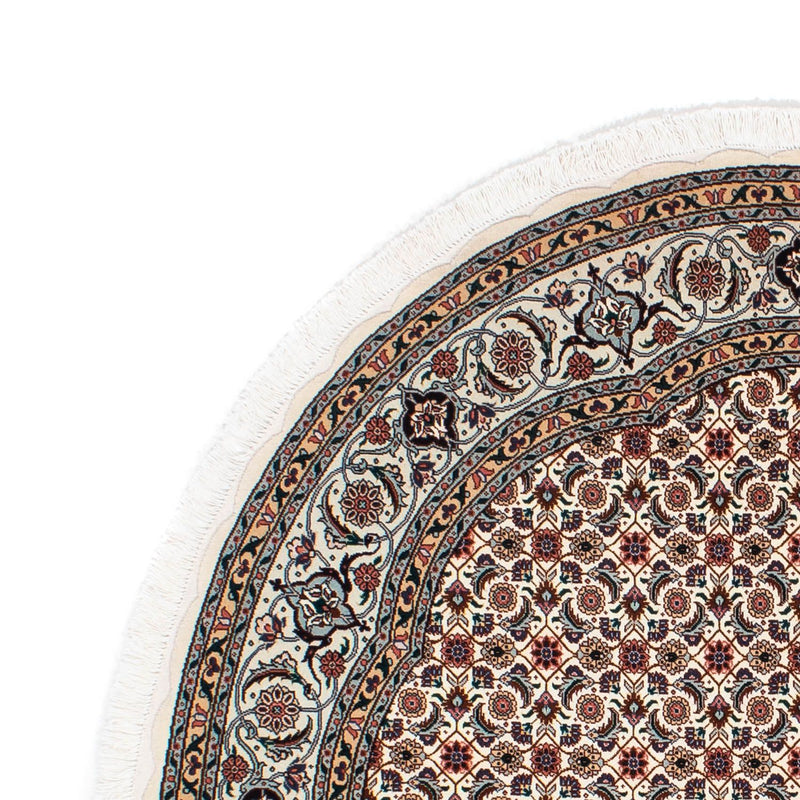 Persisk tæppe - Tabriz - Royal rundt  - 151 x 151 cm - beige