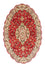 Persisk tæppe - Tabriz - Royal oval  - 200 x 130 cm - rød