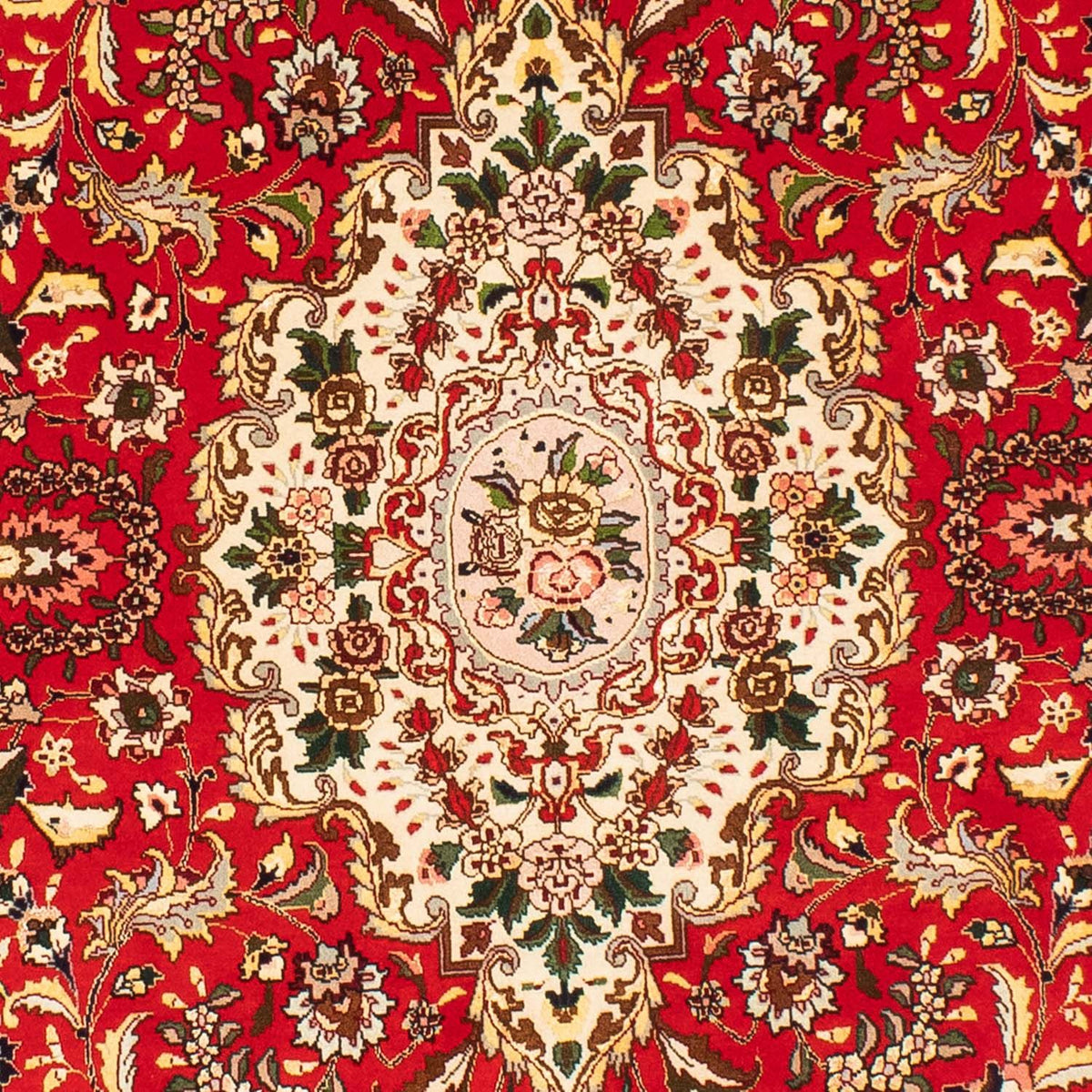 Persisk tæppe - Tabriz - Royal oval  - 200 x 130 cm - rød
