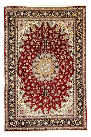 Persisk tæppe - Tabriz - Royal - 352 x 249 cm - mørkerød