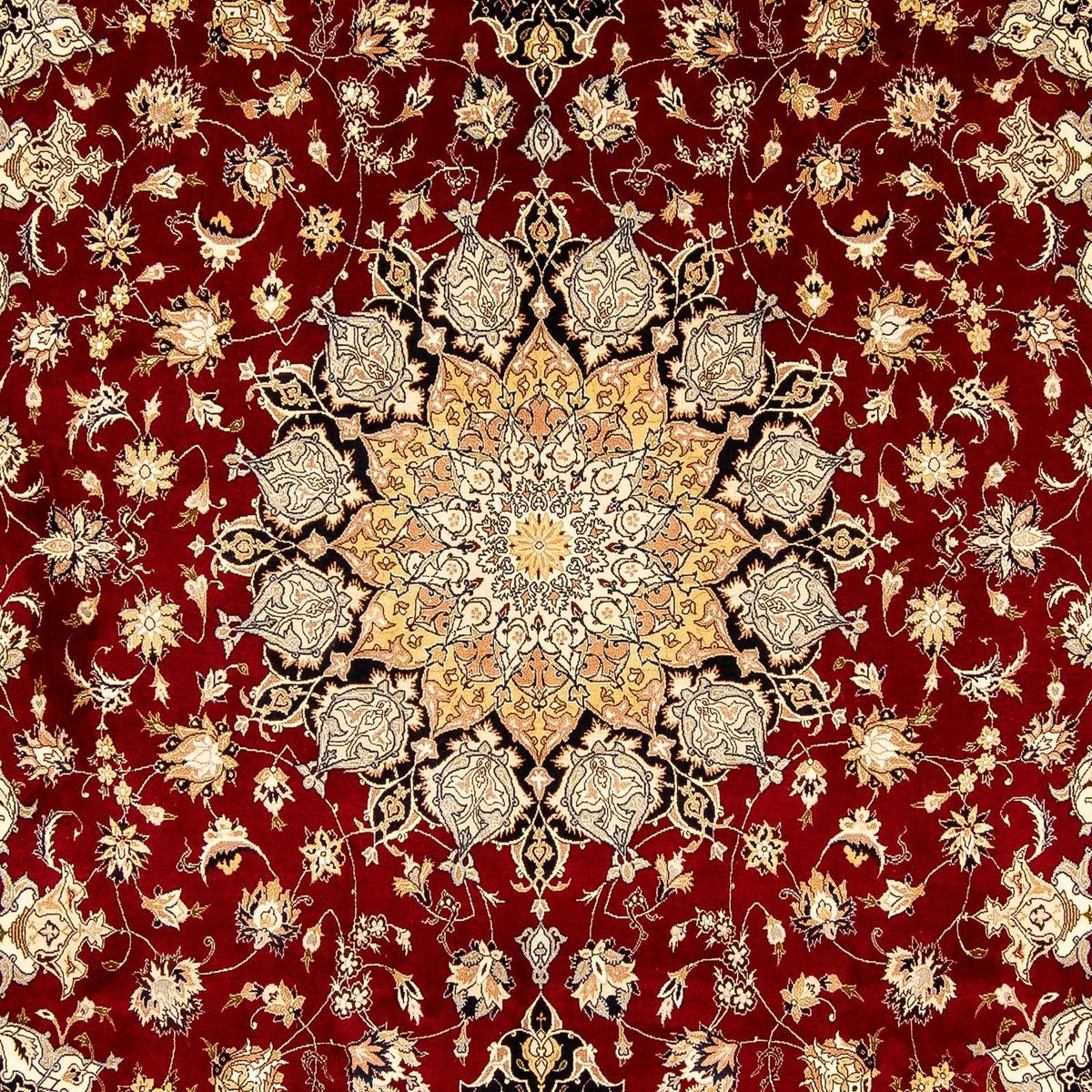 Persisk tæppe - Tabriz - Royal - 352 x 249 cm - mørkerød