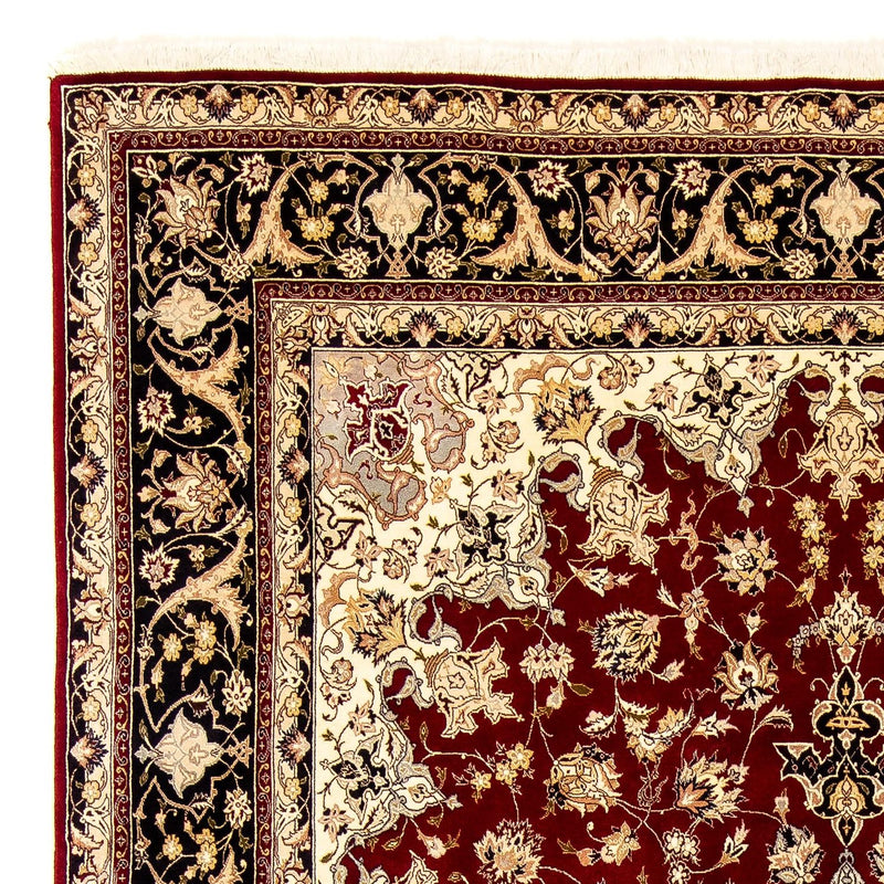 Persisk tæppe - Tabriz - Royal - 352 x 249 cm - mørkerød