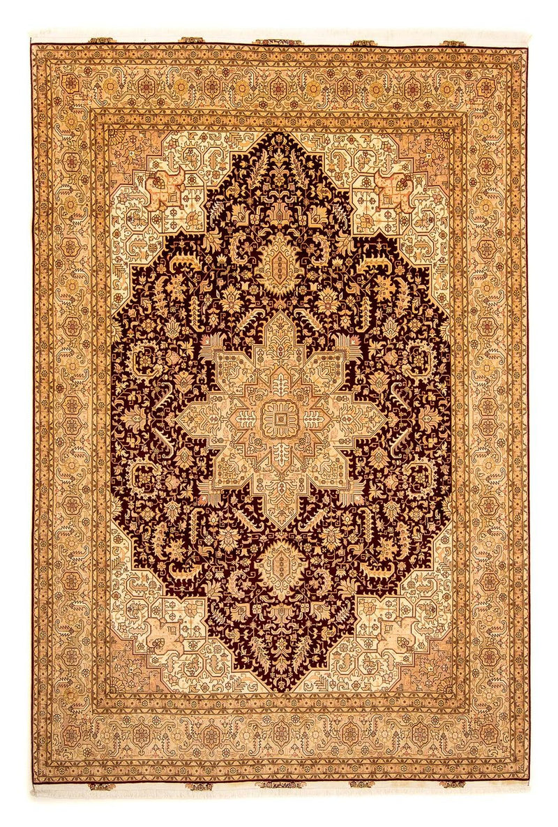 Persisk tæppe - Tabriz - Royal - 346 x 245 cm - lys brun