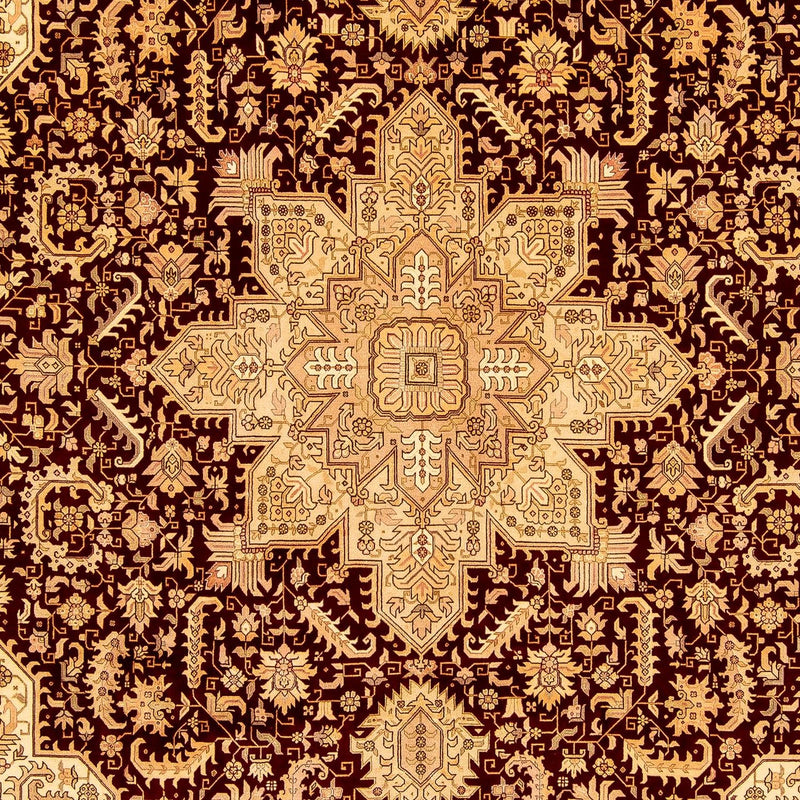 Persisk tæppe - Tabriz - Royal - 346 x 245 cm - lys brun