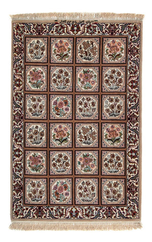 Persisk tæppe - Isfahan - Premium - 103 x 70 cm - lys brun