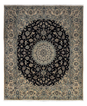 Persisk tæppe - Nain - Royal - 298 x 252 cm - sort