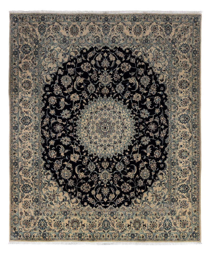 Persisk tæppe - Nain - Royal - 298 x 252 cm - sort