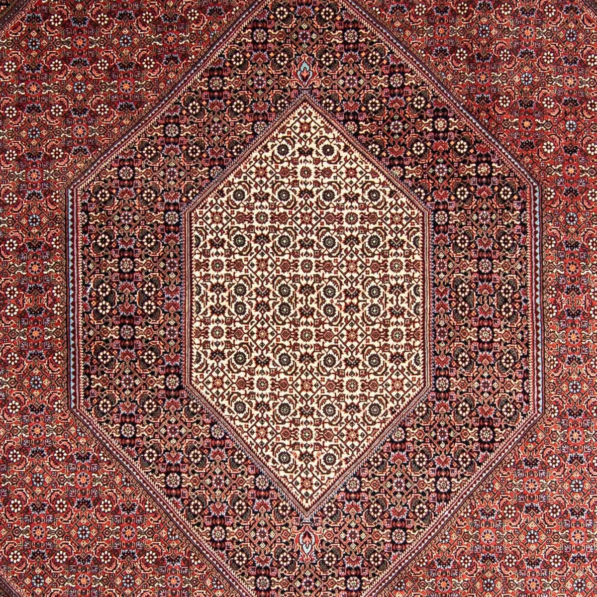 Persisk tæppe - Bijar - 358 x 255 cm - lysrød
