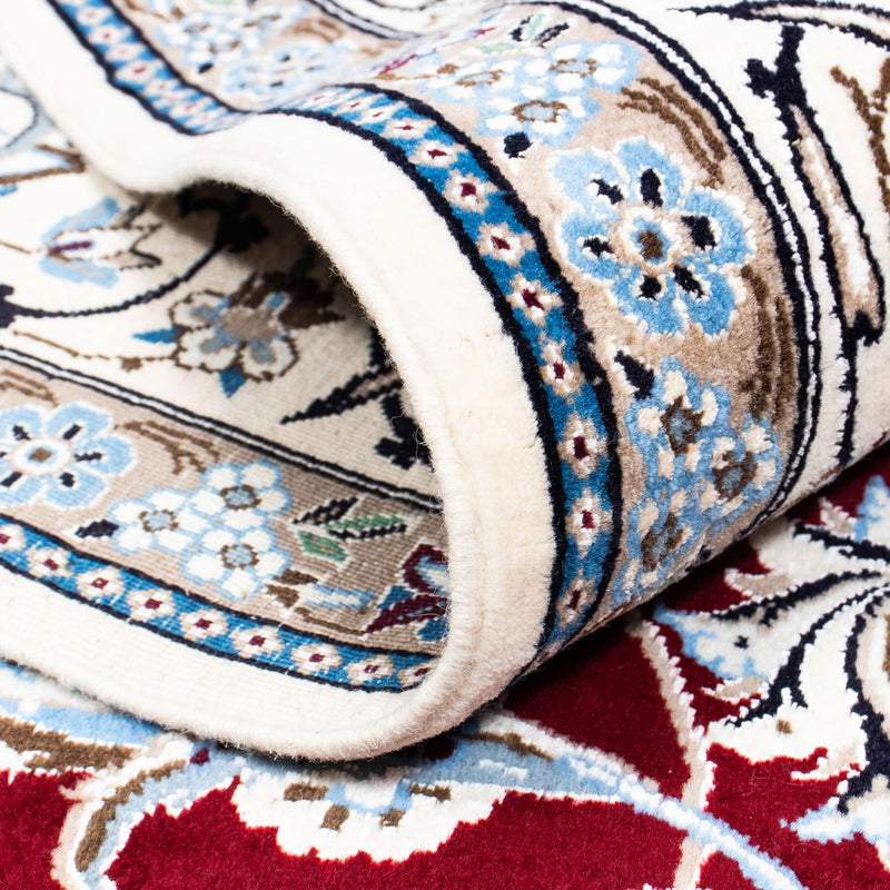 Persisk tæppe - Nain - Royal - 288 x 202 cm - mørkerød