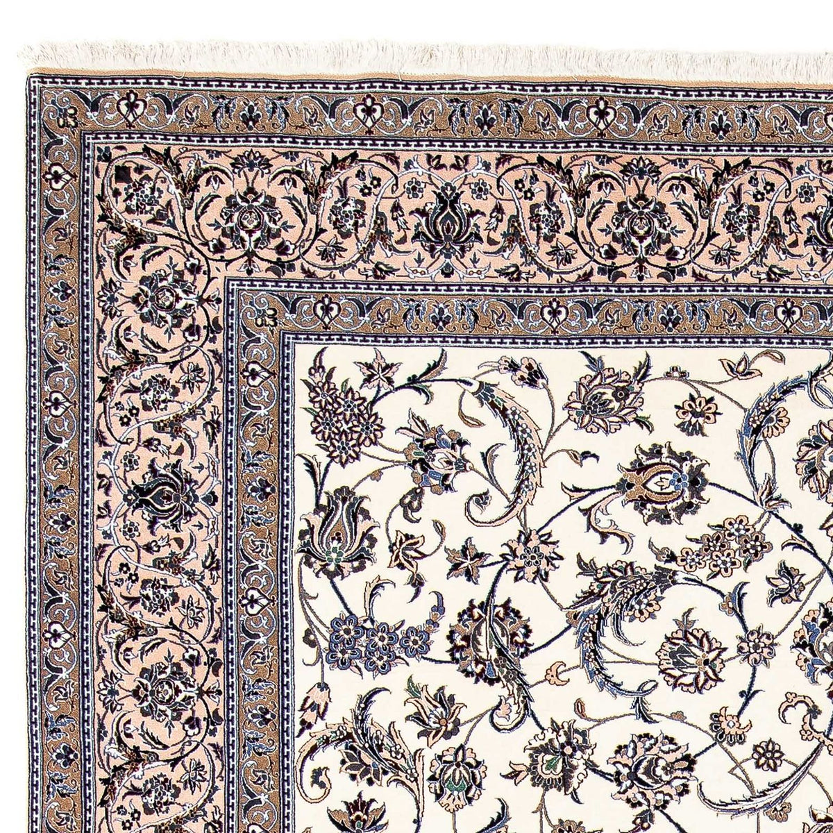 Persisk tæppe - Nain - Premium - 310 x 215 cm - beige