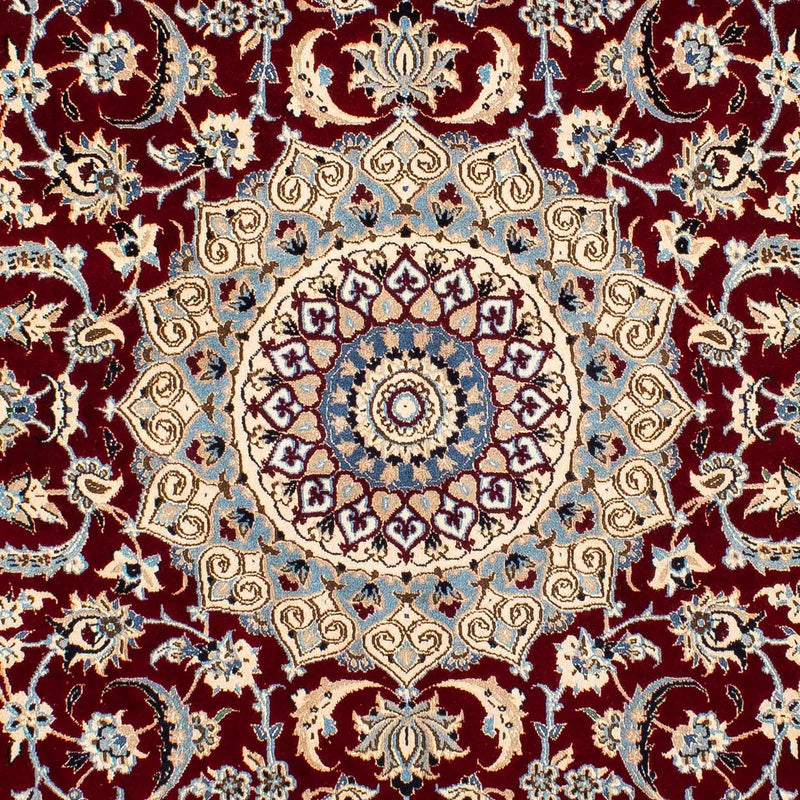Persisk tæppe - Nain - Royal - 242 x 155 cm - mørkerød