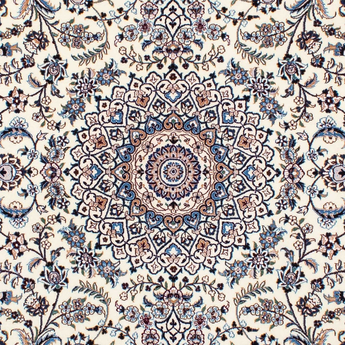 Persisk tæppe - Nain - Premium - 196 x 130 cm - beige