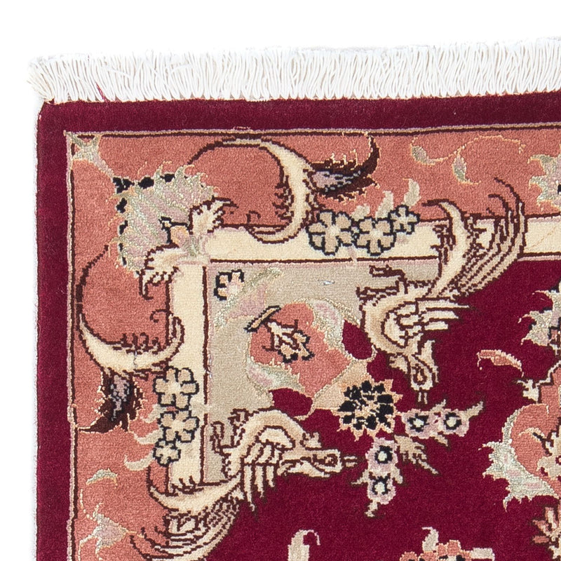 Persisk tæppe - Tabriz - Royal - 85 x 61 cm - mørkerød