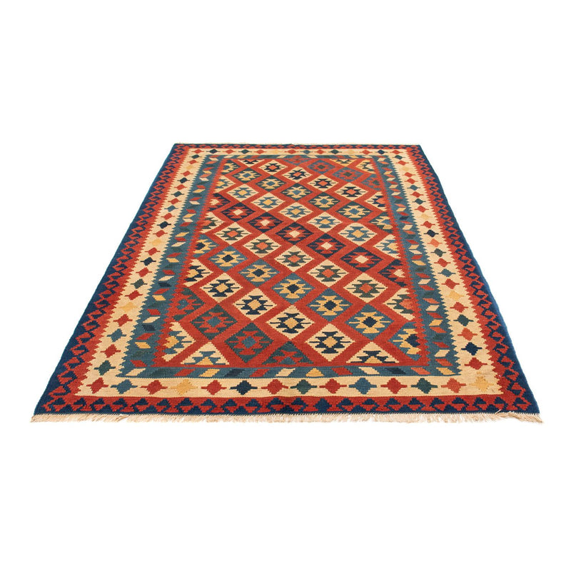 Kelim-tæppe - orientalsk - 221 x 152 cm - flerfarvet