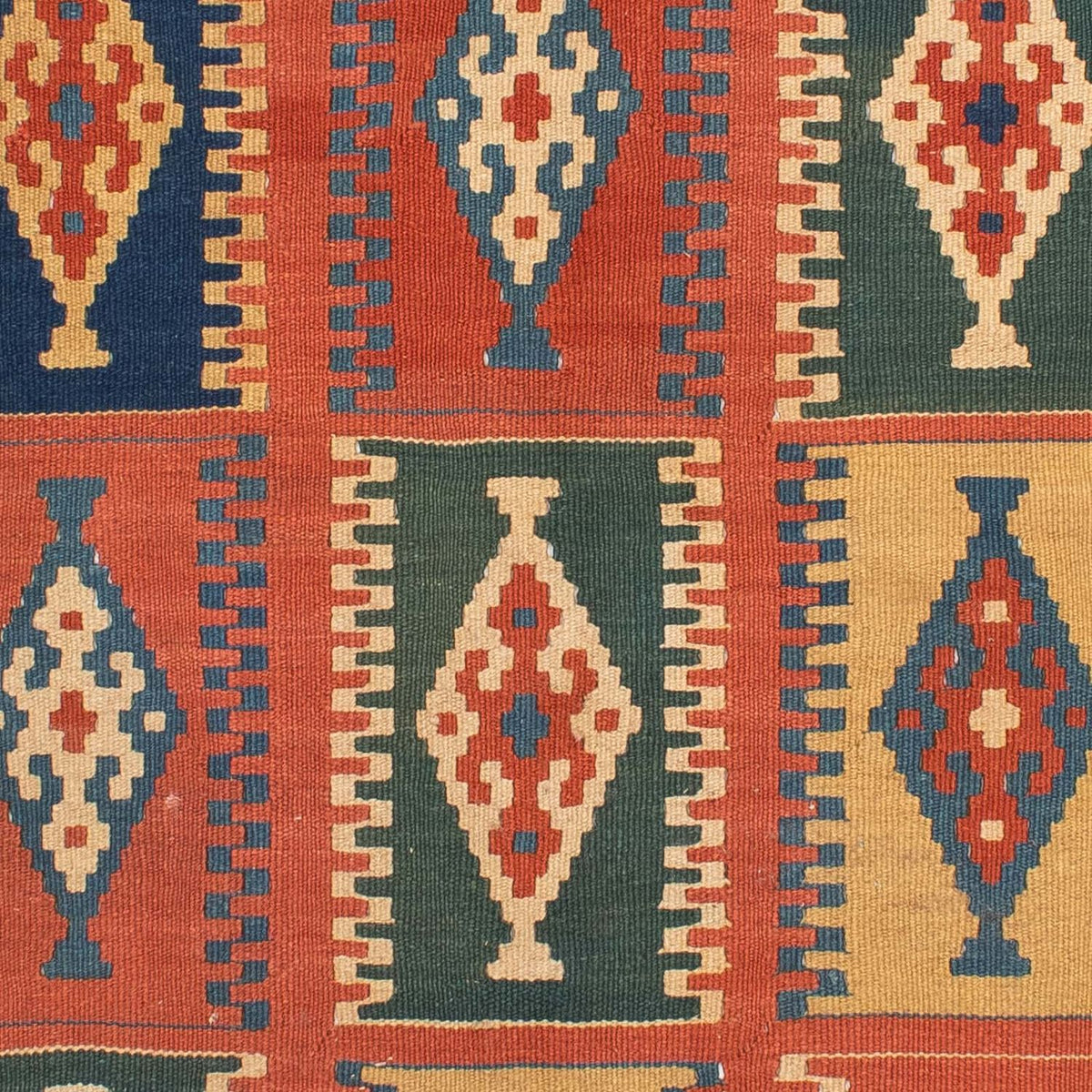 Kelim-tæppe - orientalsk - 215 x 163 cm - flerfarvet