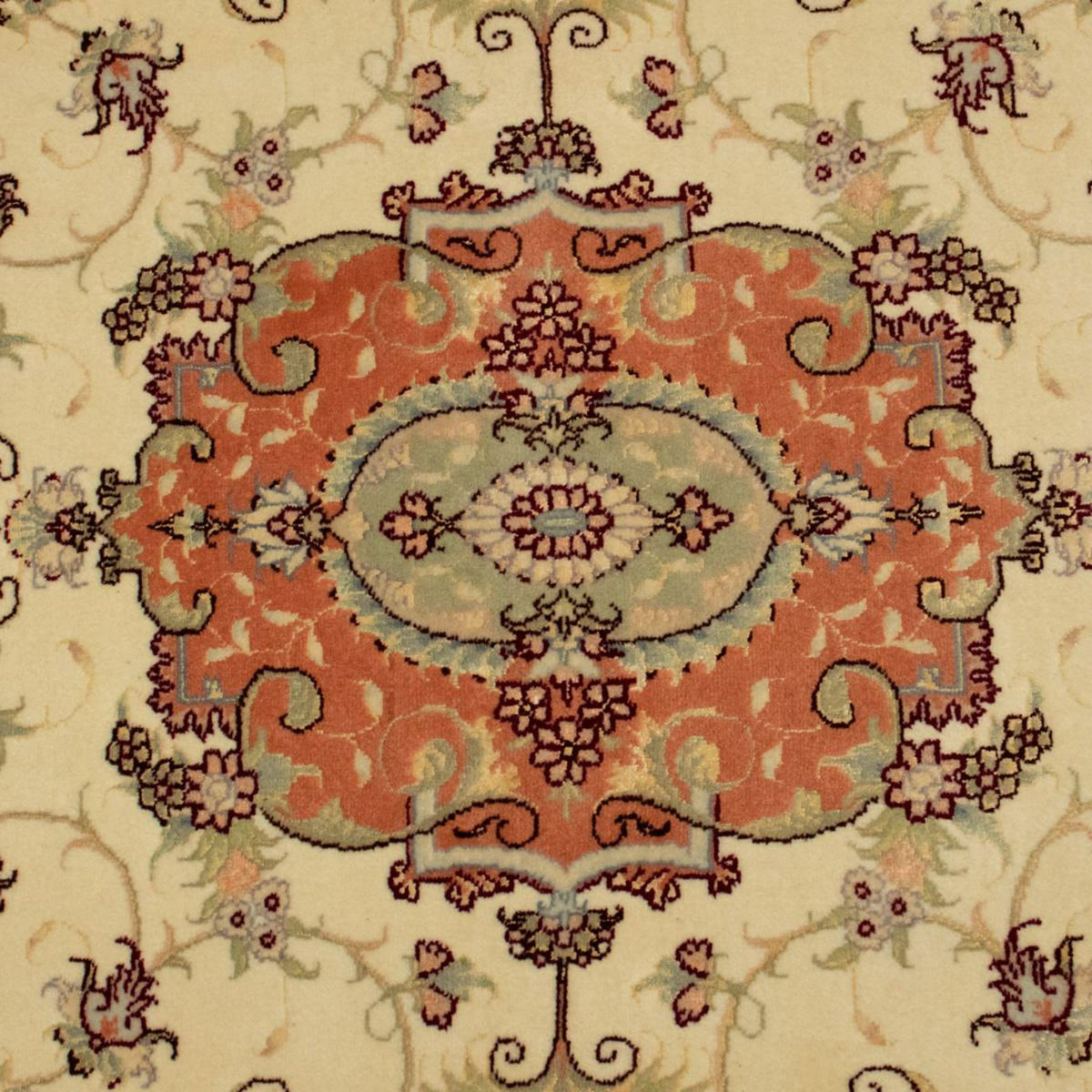 Persisk tæppe - Tabriz - Royal - 155 x 100 cm - beige