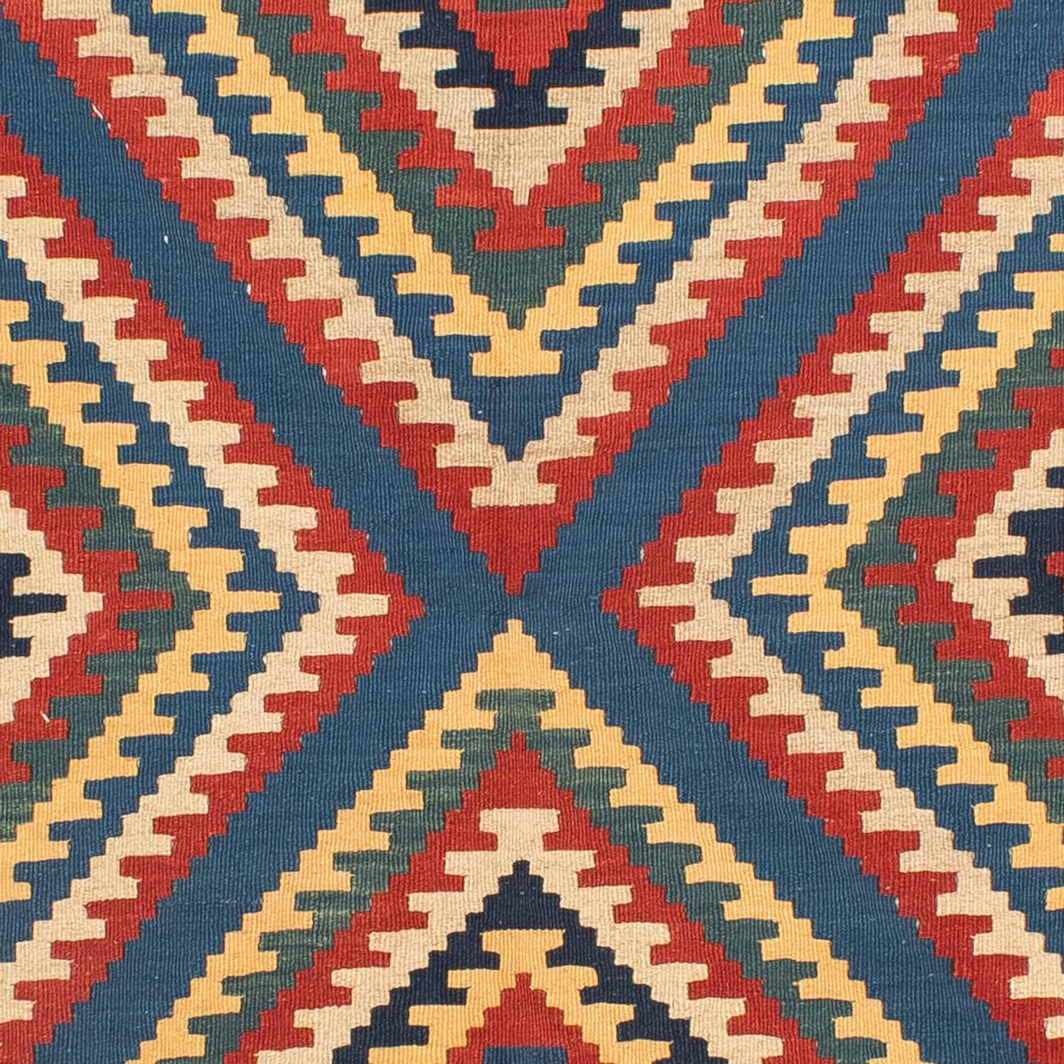 Kelim-tæppe - orientalsk - 217 x 153 cm - flerfarvet