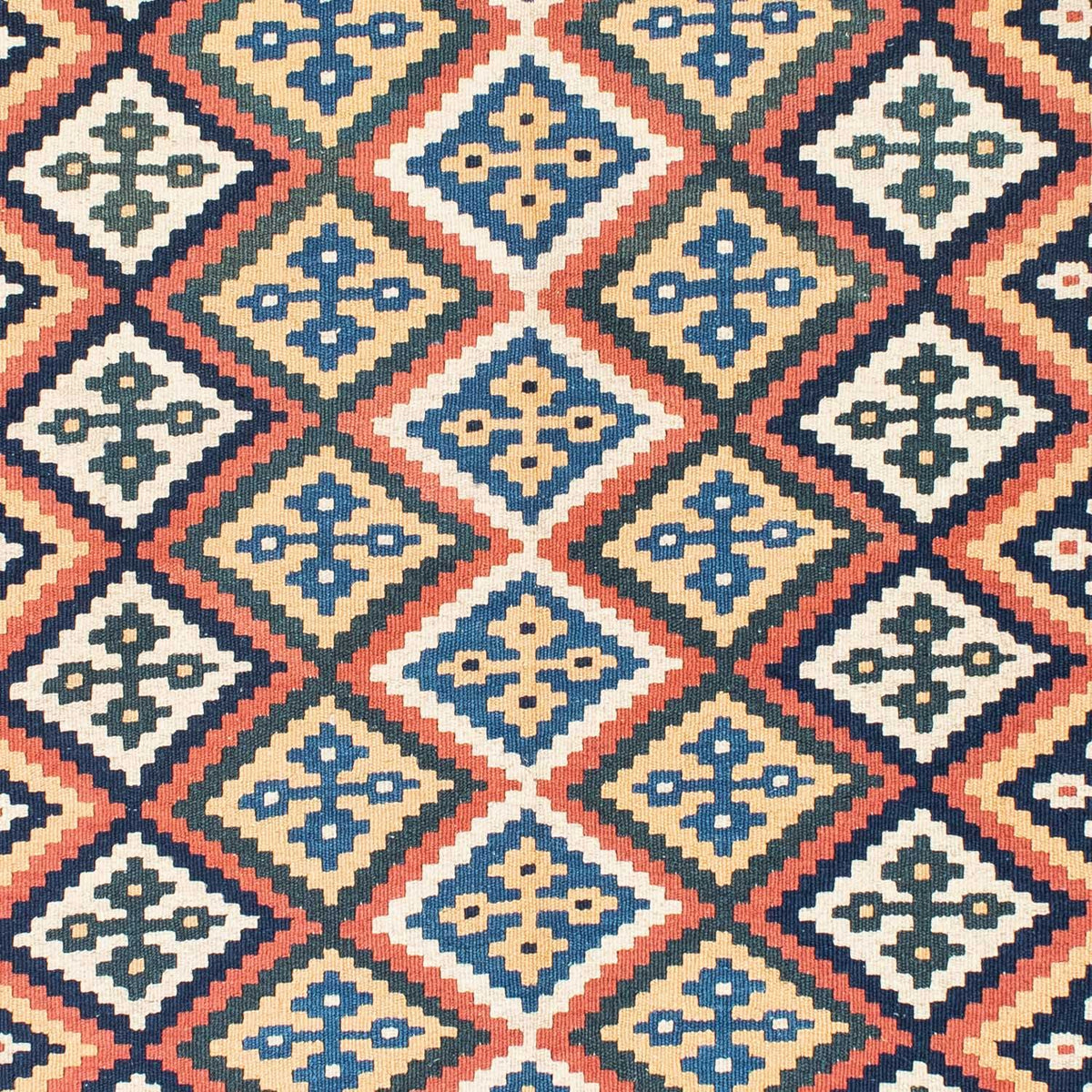 Kelim-tæppe - orientalsk - 191 x 153 cm - beige