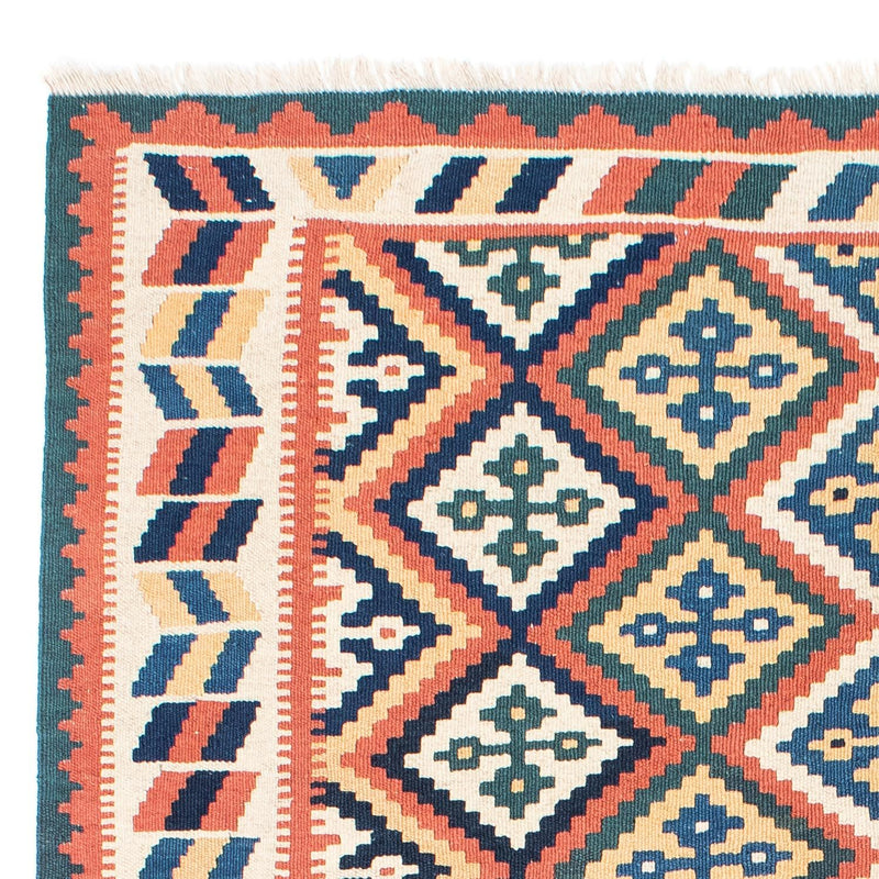 Kelim-tæppe - orientalsk - 191 x 153 cm - beige