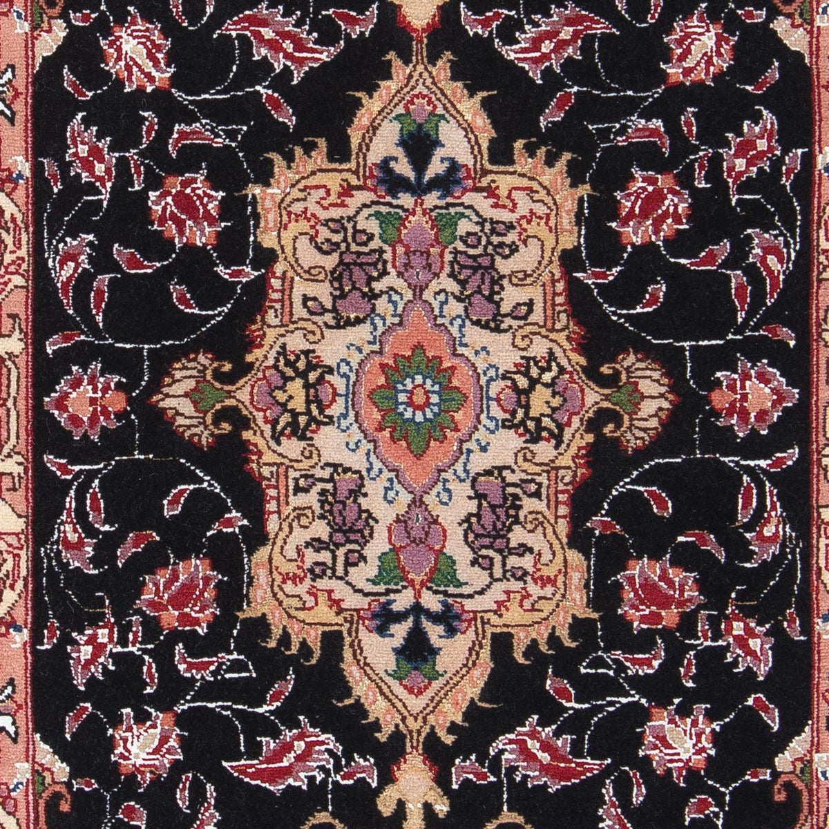 Persisk tæppe - Tabriz - Royal - 91 x 61 cm - mørkeblå