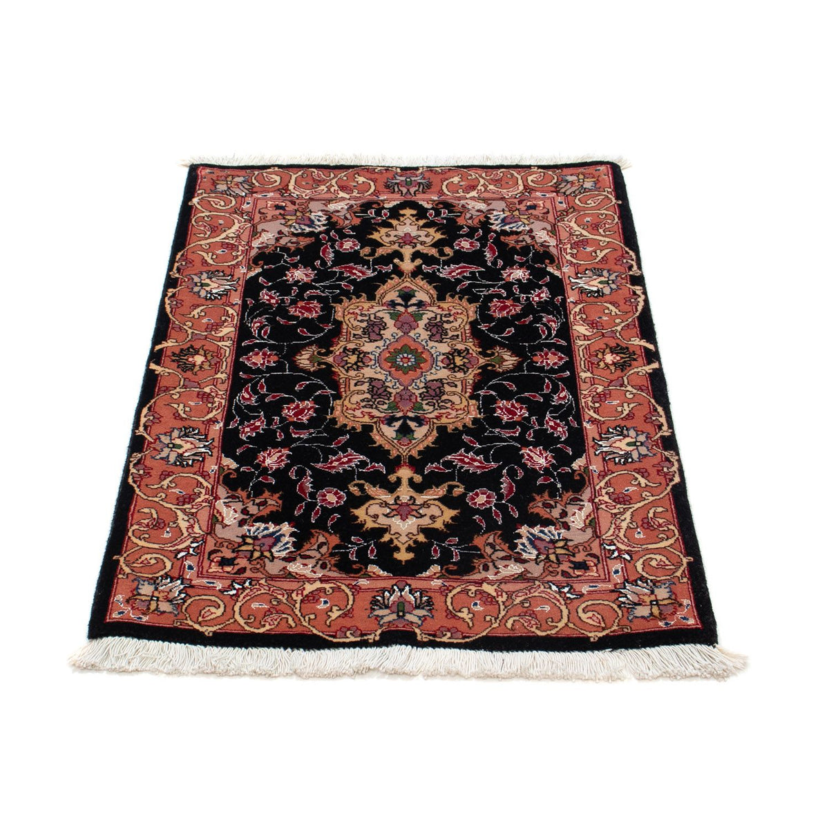 Persisk tæppe - Tabriz - Royal - 91 x 61 cm - mørkeblå