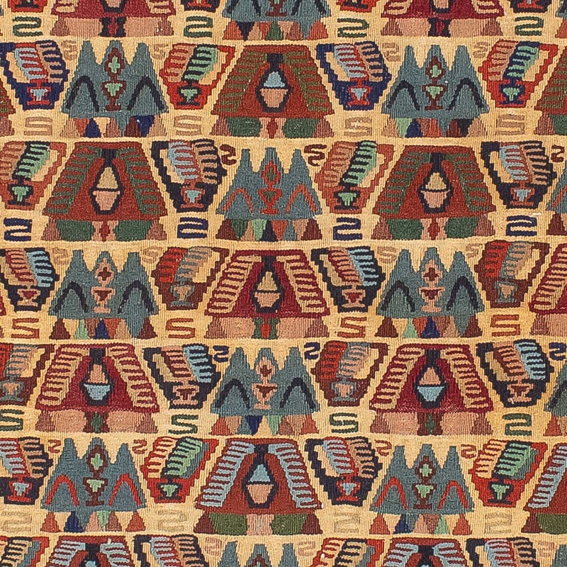 Kelim-tæppe - orientalsk - 158 x 108 cm - lys brun