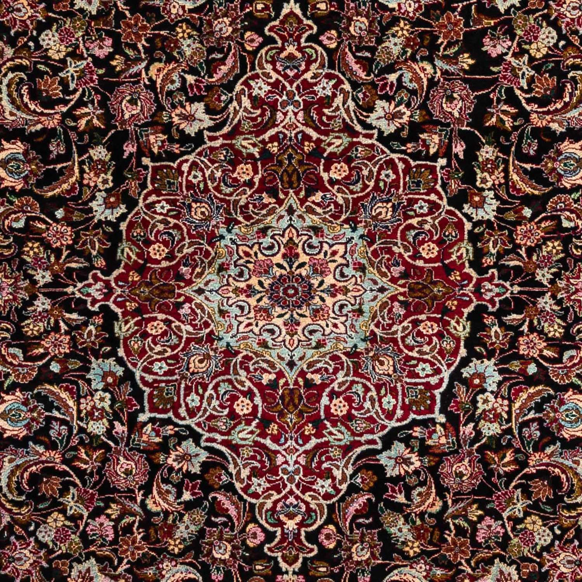 Persisk tæppe - Tabriz - Royal - 311 x 205 cm - mørkeblå