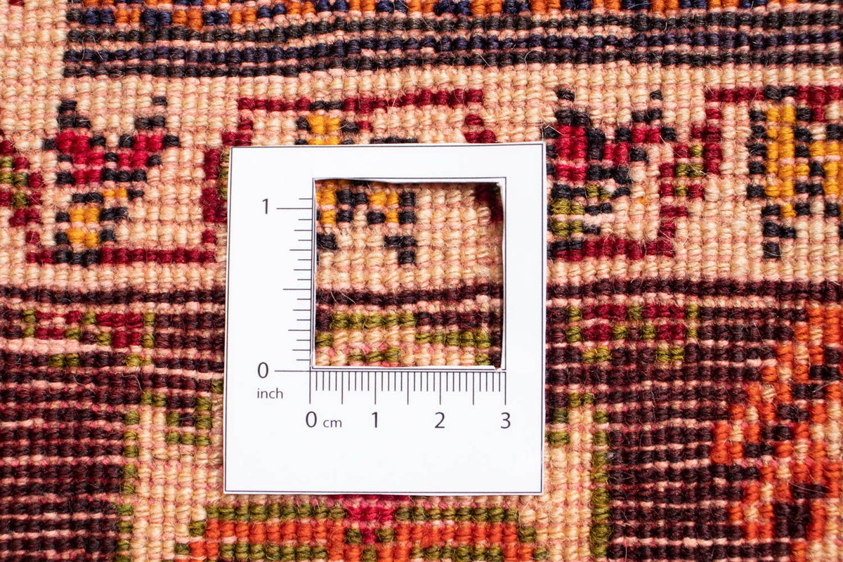 Persisk tæppe - Nomadisk - 290 x 204 cm - mørkerød