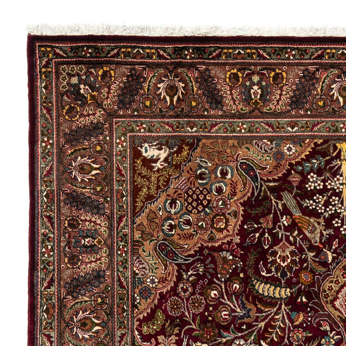 Persisk tæppe - Tabriz - Royal - 285 x 202 cm - mørkerød