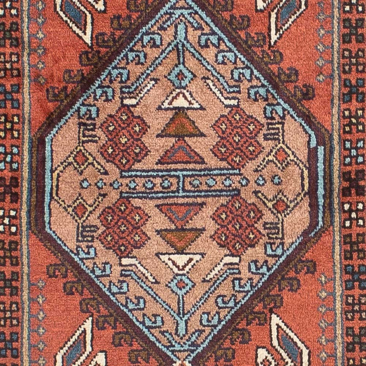 Løber Persisk tæppe - Nomadisk - 282 x 68 cm - rust