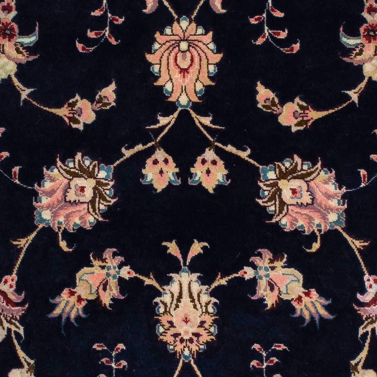 Løber Persisk tæppe - Tabriz - Royal - 200 x 74 cm - mørkeblå