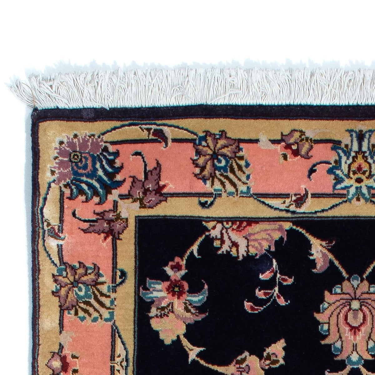 Løber Persisk tæppe - Tabriz - Royal - 200 x 74 cm - mørkeblå